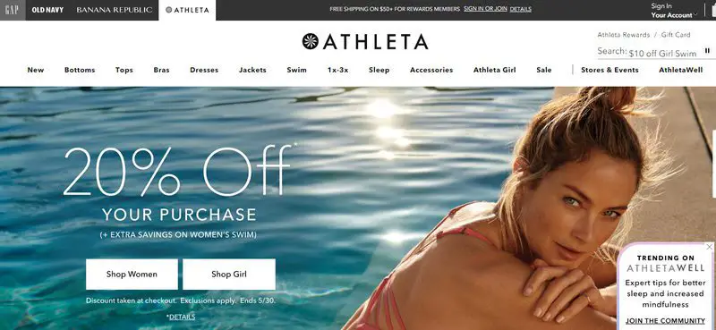 Athleta store