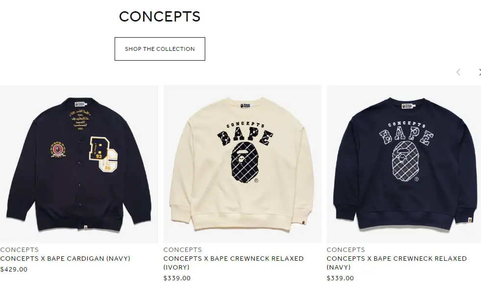 Concepts store