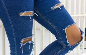 Distressed Jeans Still in Style