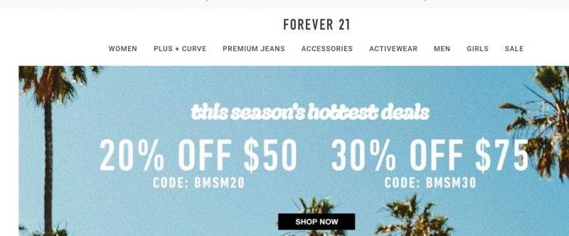 Forever 21 store