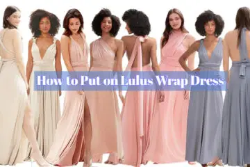 How to Put on Lulus Wrap Dress