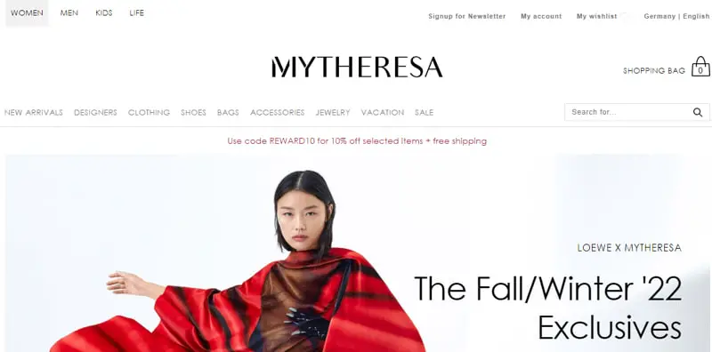 MyTheresa store