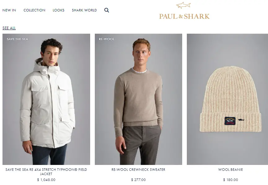 Paul & Shark store