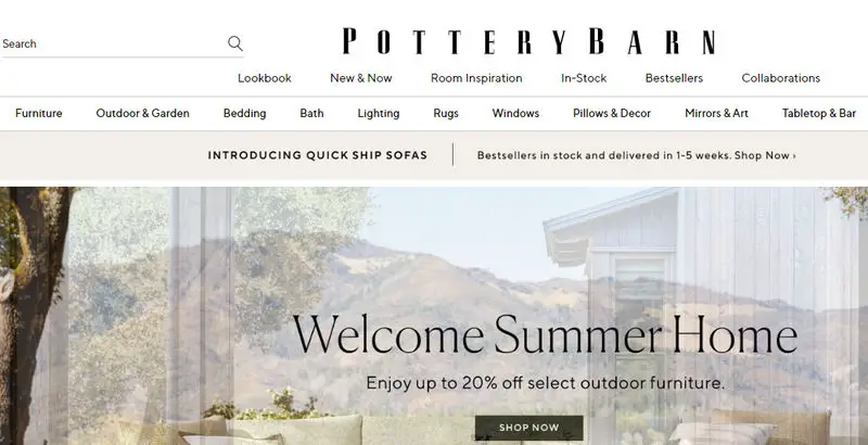 Pottery Barn store