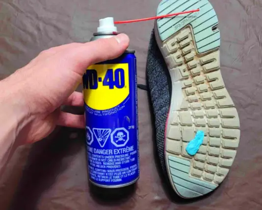 Remove Gum with WD-40