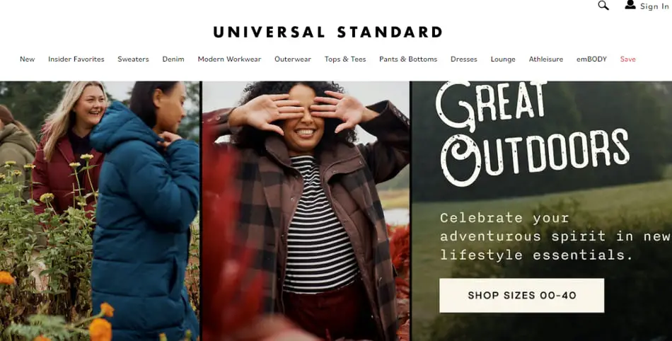 Universal Standard store