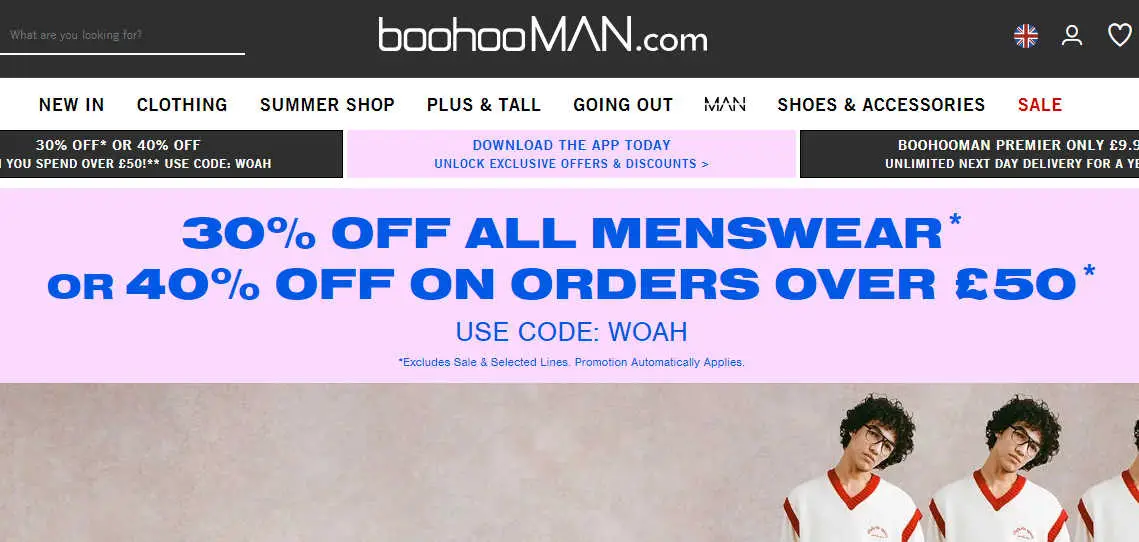 boohooMAN store